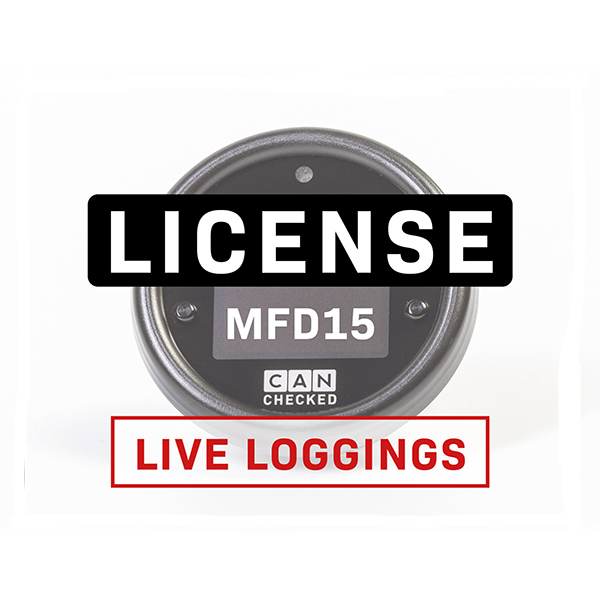 CANchecked Lizenz Live Logging für MFD15